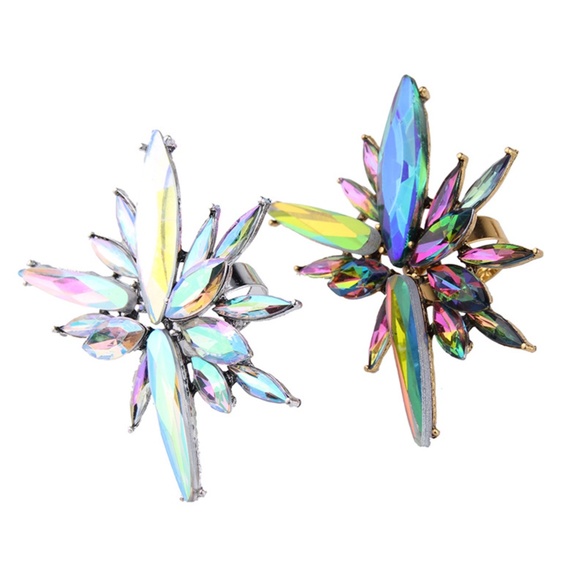 Giant Cosmic Starburst AB adjustable statement cocktail ring - Picture 7 of 8